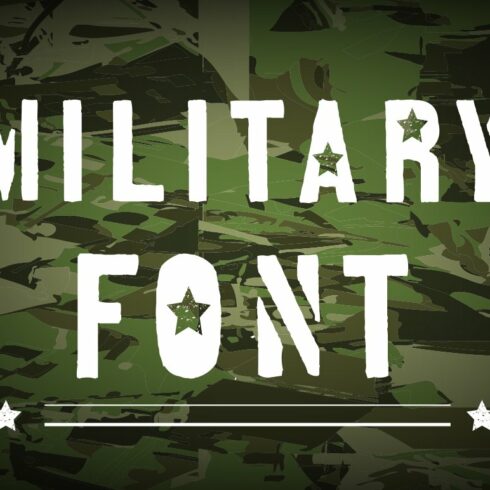 Military font. cover image.