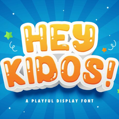 Hey Kidos! - Playful Display Font cover image.