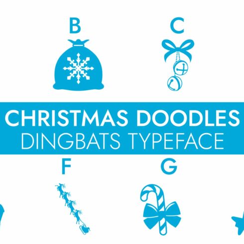 Christmas Doodle Dingbats Font cover image.