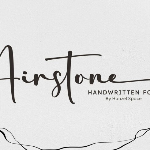 Airstone | Handwritten Font cover image.