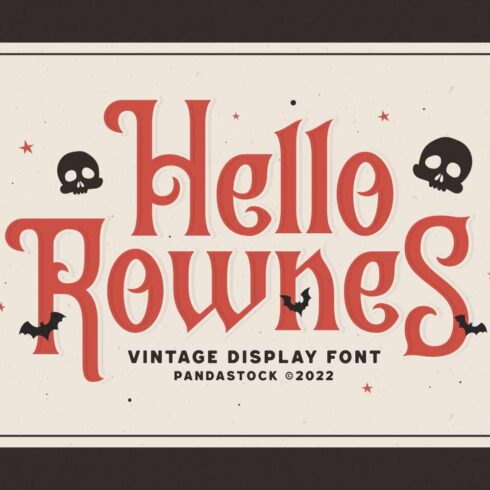 Hello Rownes Vintage Lettering cover image.