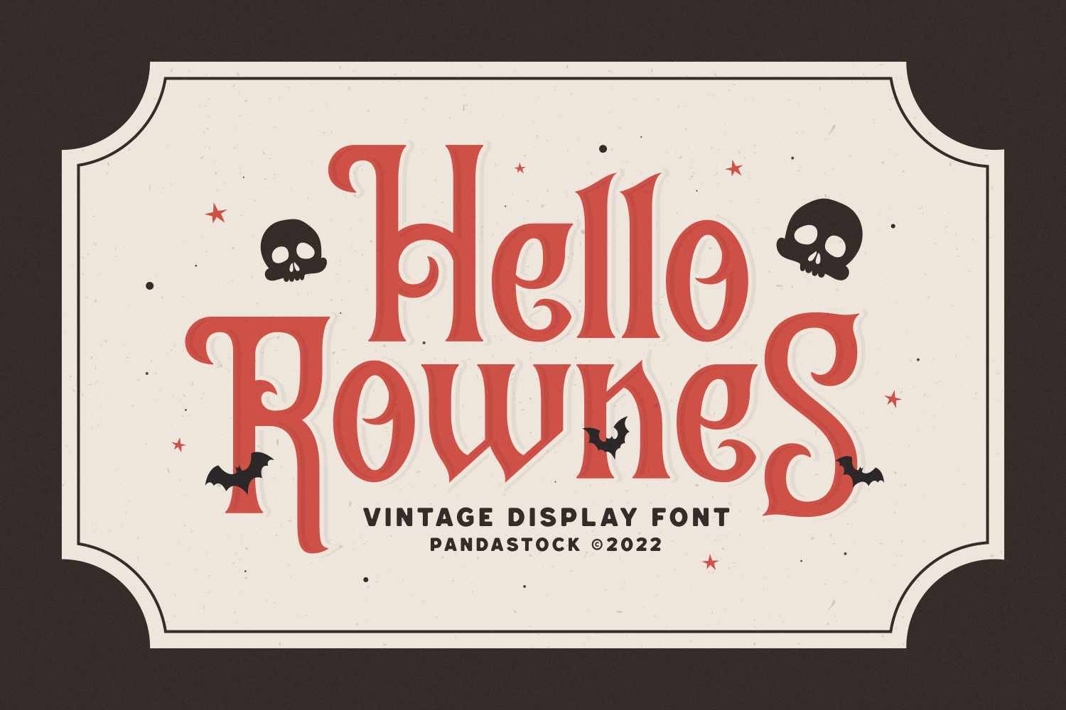 Hello Rownes Vintage Lettering cover image.