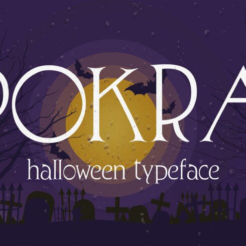 Pokra - Halloween Typeface cover image.