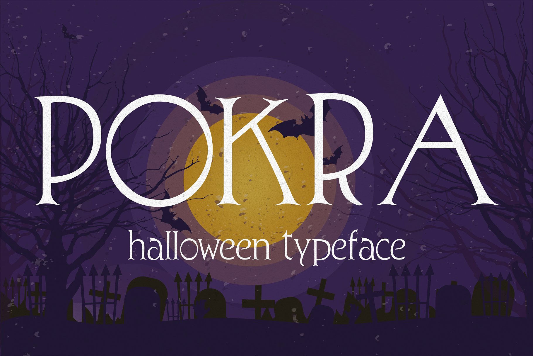 Pokra - Halloween Typeface cover image.