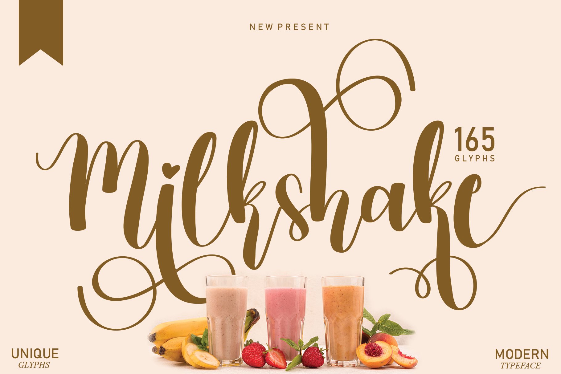 Milkshake | Script font cover image.