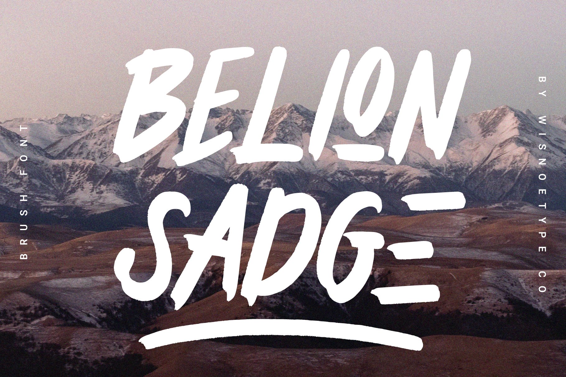 Belion Sadge - Brush Font cover image.