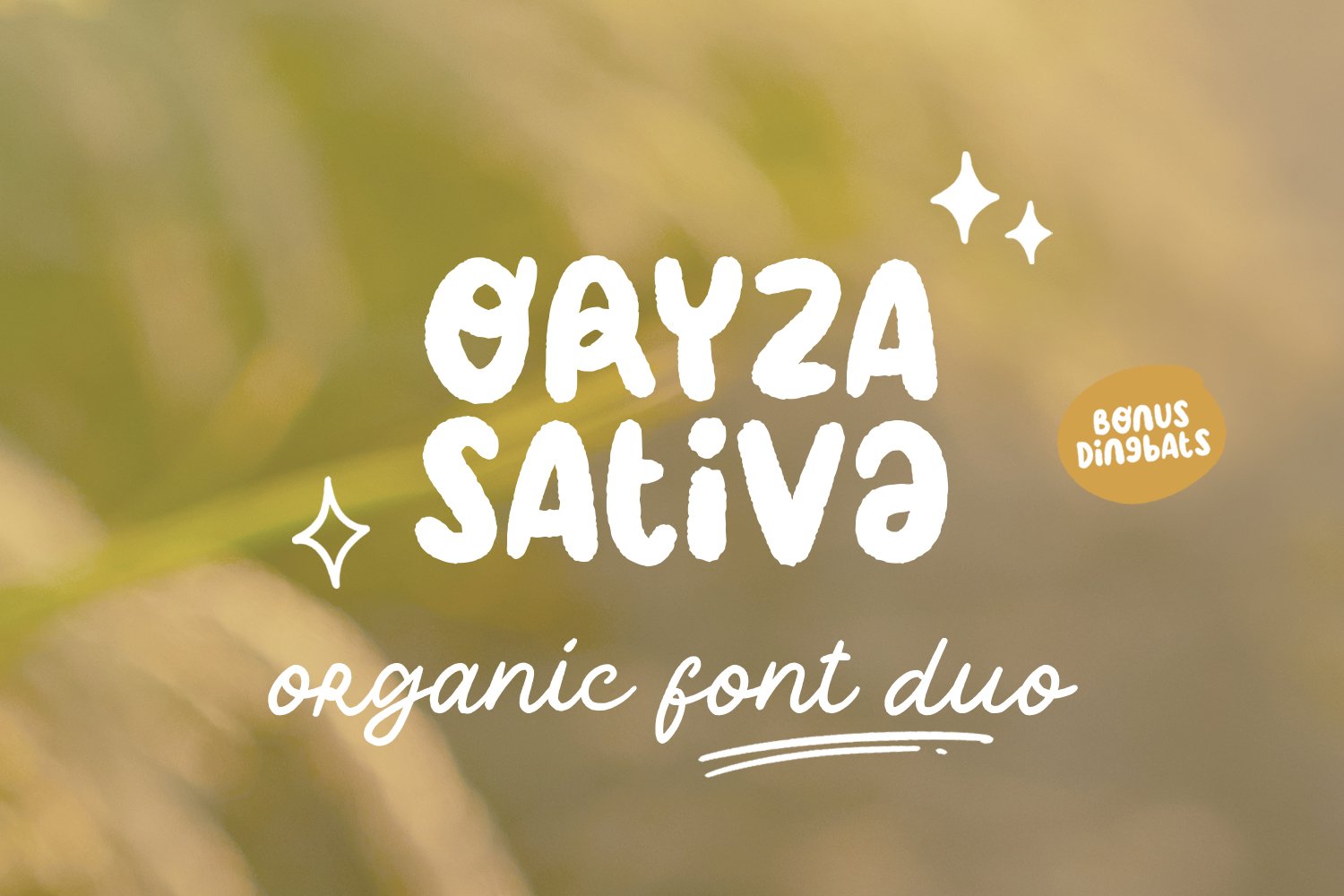 Oryza Sativa - Organic Font Duo cover image.