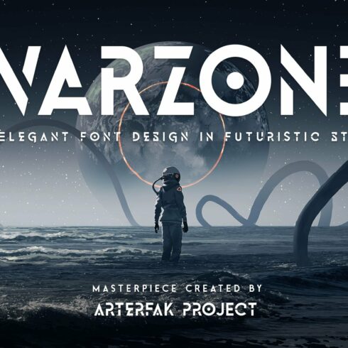 Warzone | Techno Font cover image.