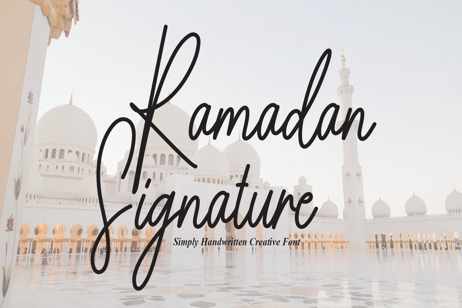 Ramadan Signature | Script Font cover image.