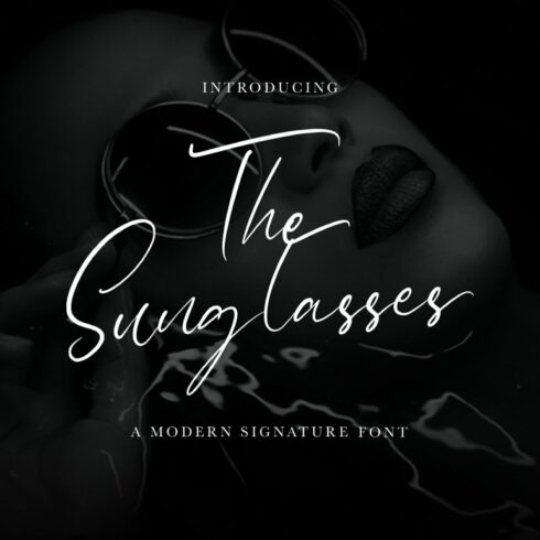 The Sunglasses - Signature Font cover image.