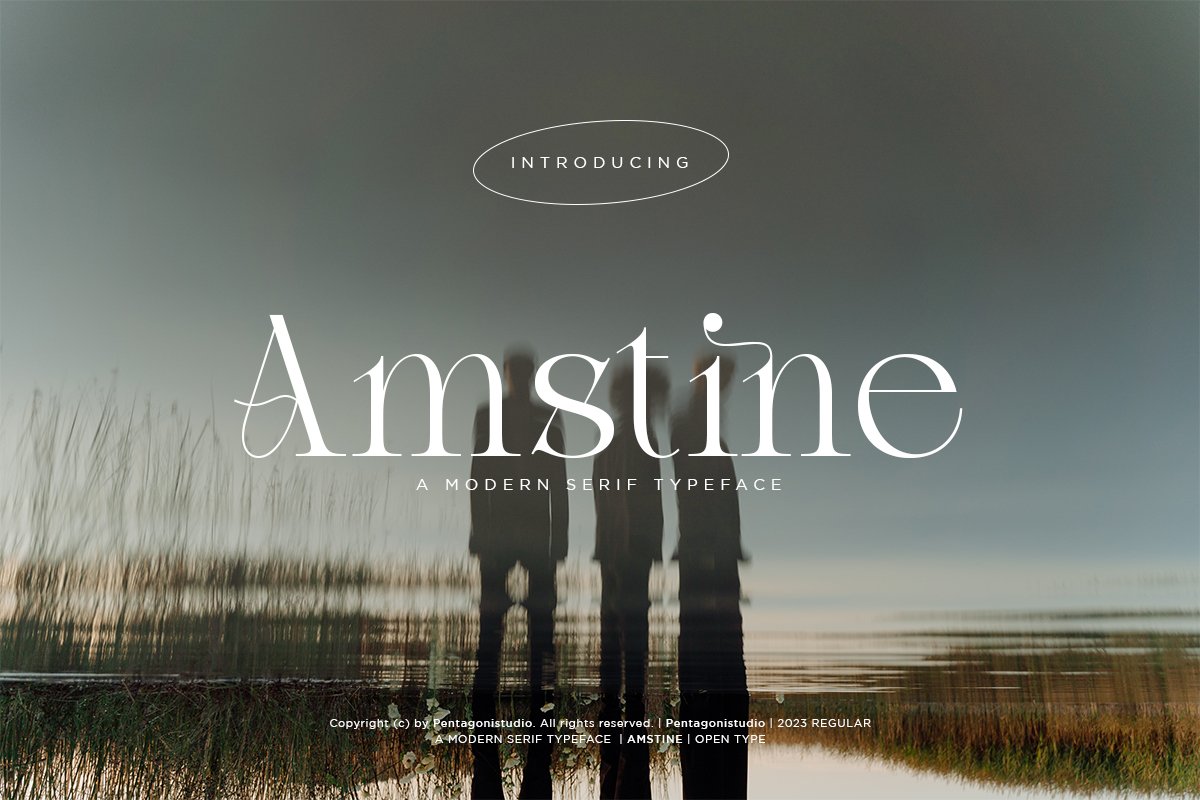 Amstine | Modern Serifcover image.