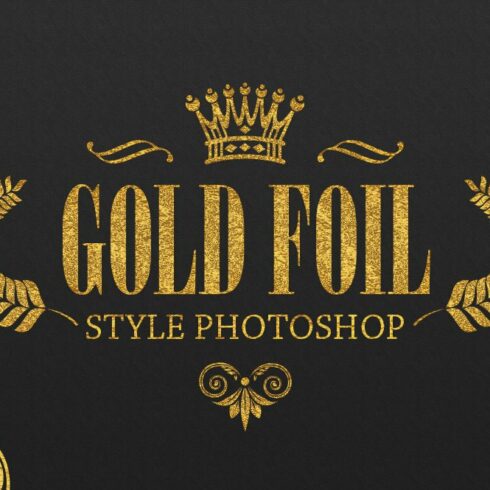 36 Gold Foil Style Photoshopcover image.