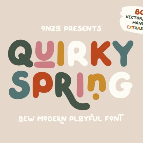 QUIRKY SPRING Playful Font Family cover image.