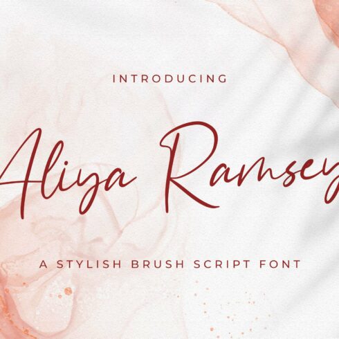 Aliya Ramsey - Handwritten Font cover image.