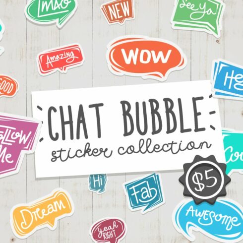 Chat Bubble Sticker Collection cover image.