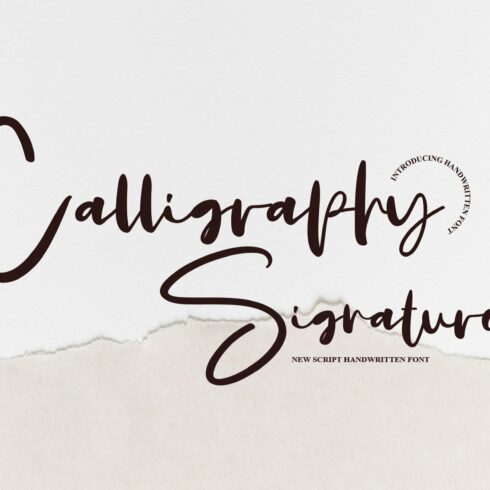 Calligraphy Signature | Script Font cover image.