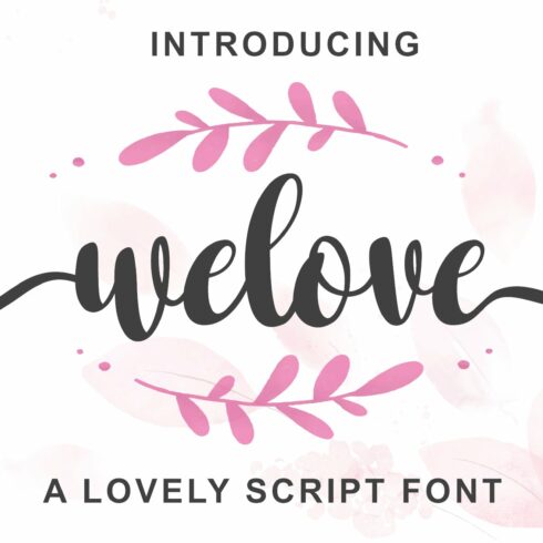 welove - lovely font cover image.