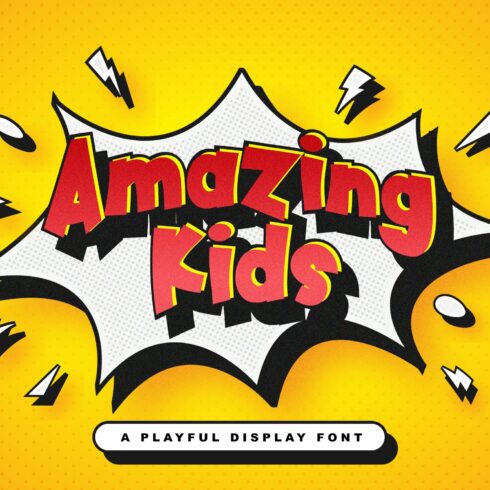 Amazing Kids - Playful Display Font cover image.