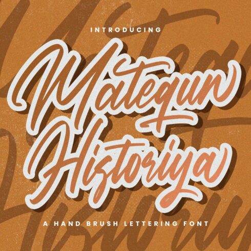 Matequn Historiya - Handwritten Font cover image.