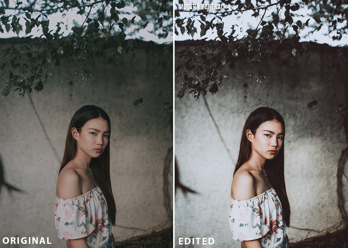 Modern Portait Presets Lightroompreview image.