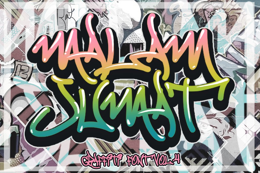 MALAM JUMAT GRAFFITI FONT VOL.4 cover image.