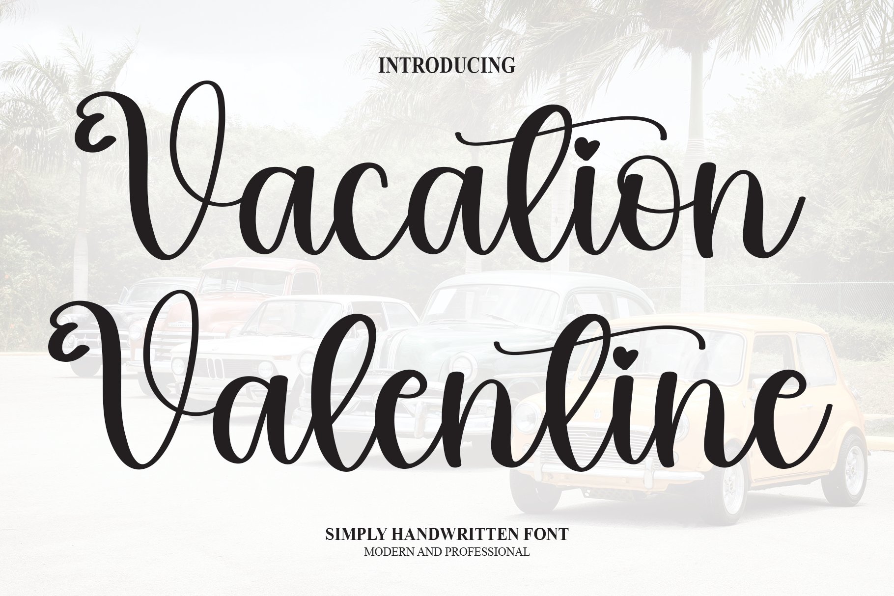 Vacation Valentine | Script Font cover image.