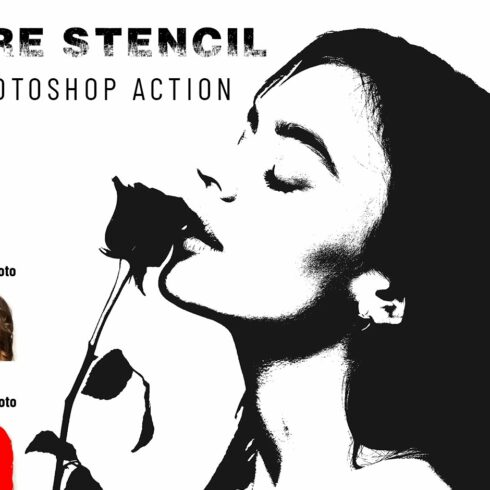 Pure Stencil Photoshop Actioncover image.