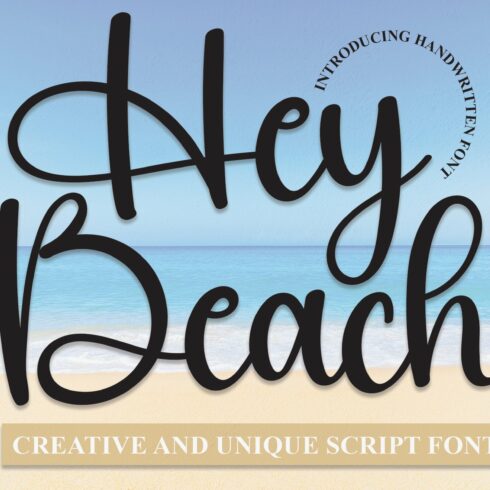 Hey Beach | Script Font cover image.