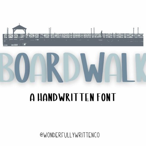 Boardwalk Handwritten Tall Bold Font cover image.