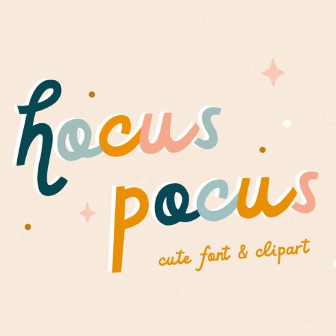 Hocus pocus | Cute font cover image.