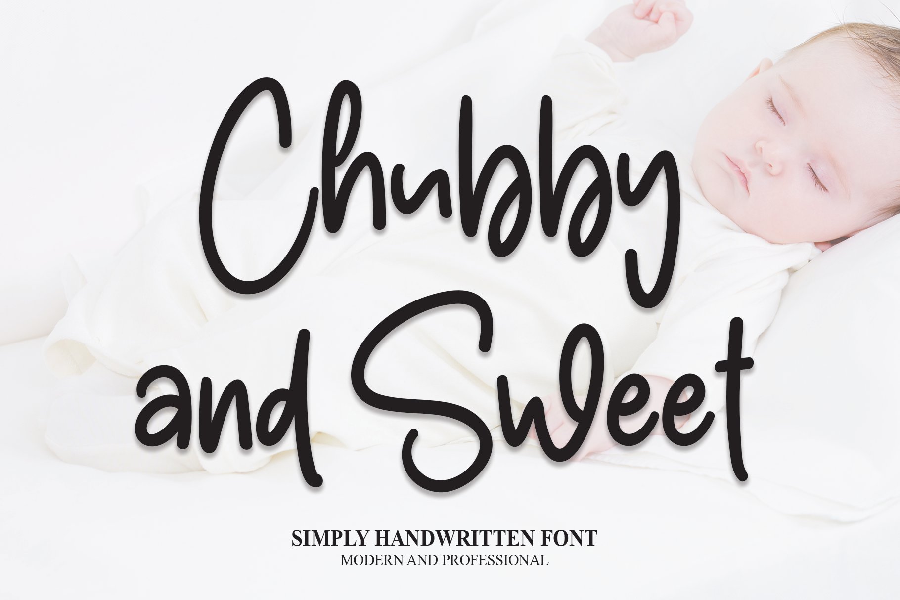 Chubby And Sweet | Script Font cover image.