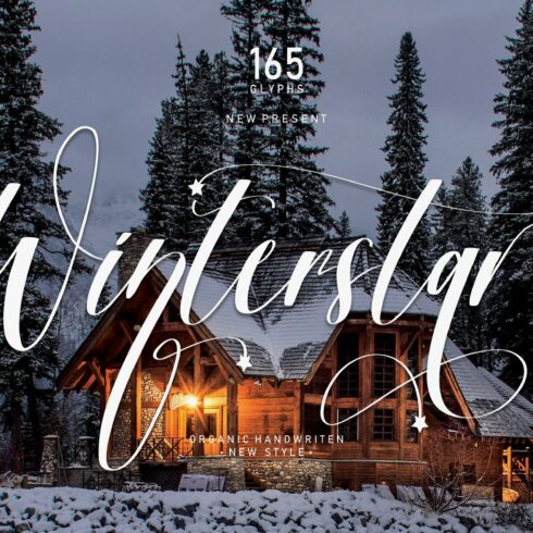 Winterstar | Script font cover image.