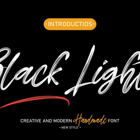 Black Light | Script Font cover image.