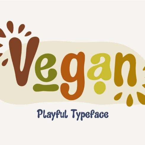 Vegan playful font cover image.