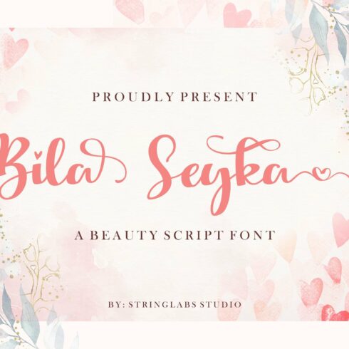 Bila Seyka - Lovely Script Font cover image.