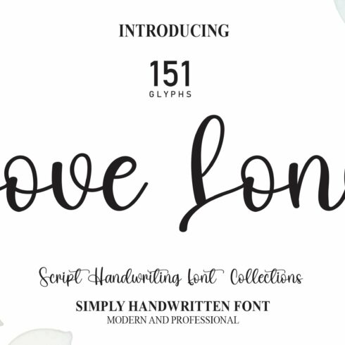 Love Lony | Script Font cover image.