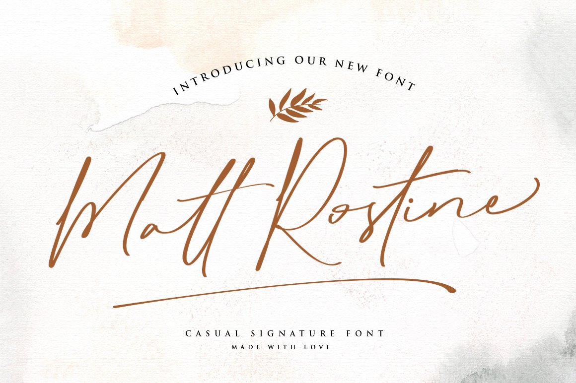 Matt Rostine - Chic Signature Font cover image.