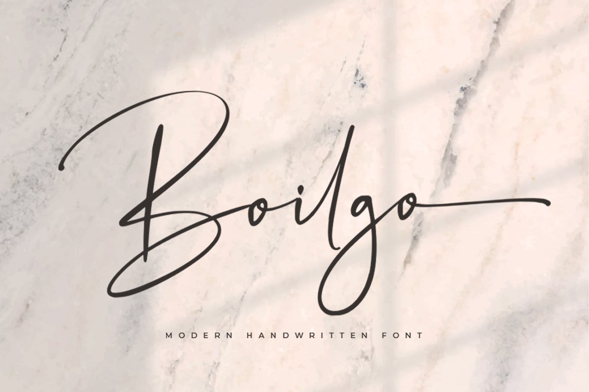 SALE ! Boilgo - Handwritten Font cover image.