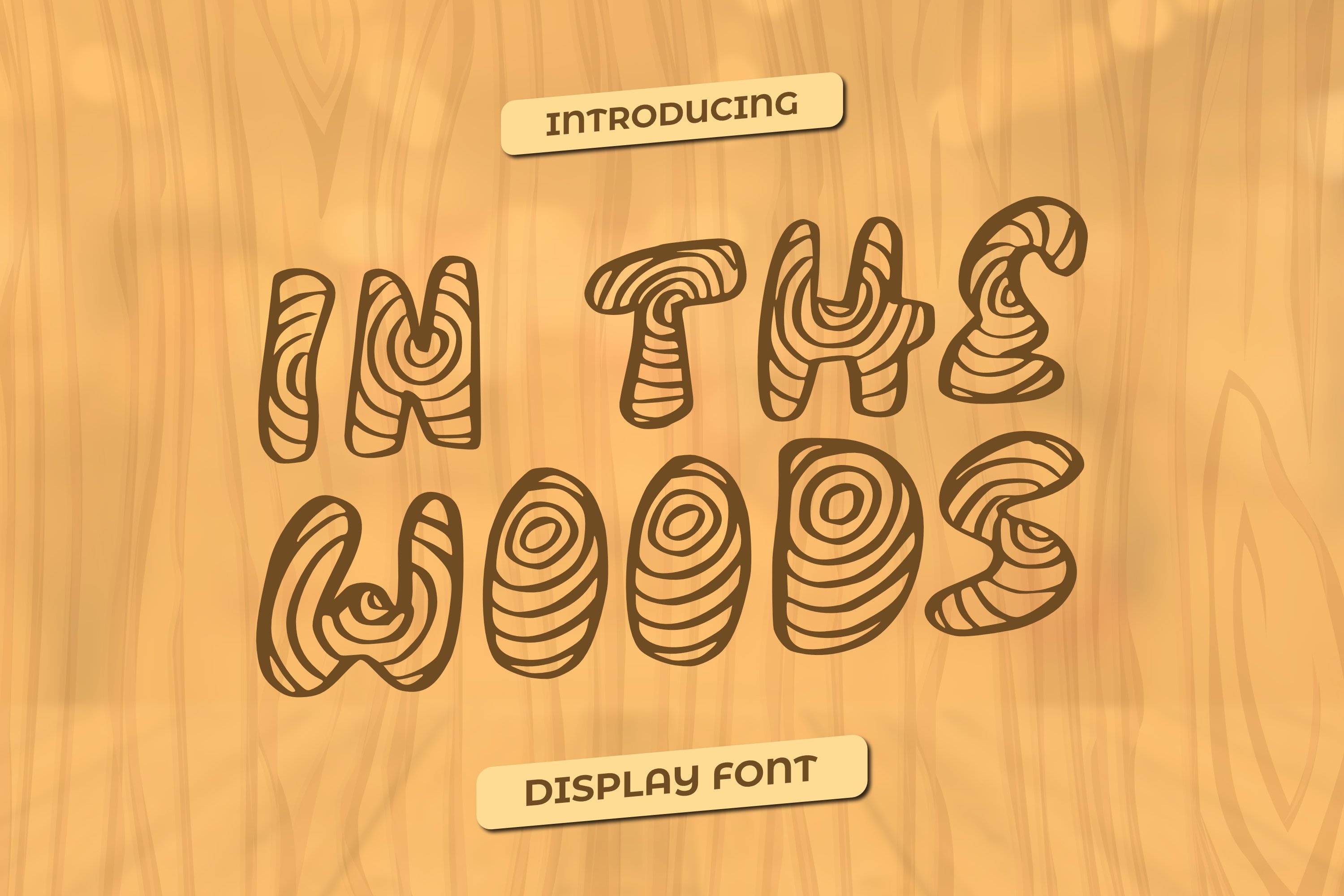 In The Woods Font cover image.