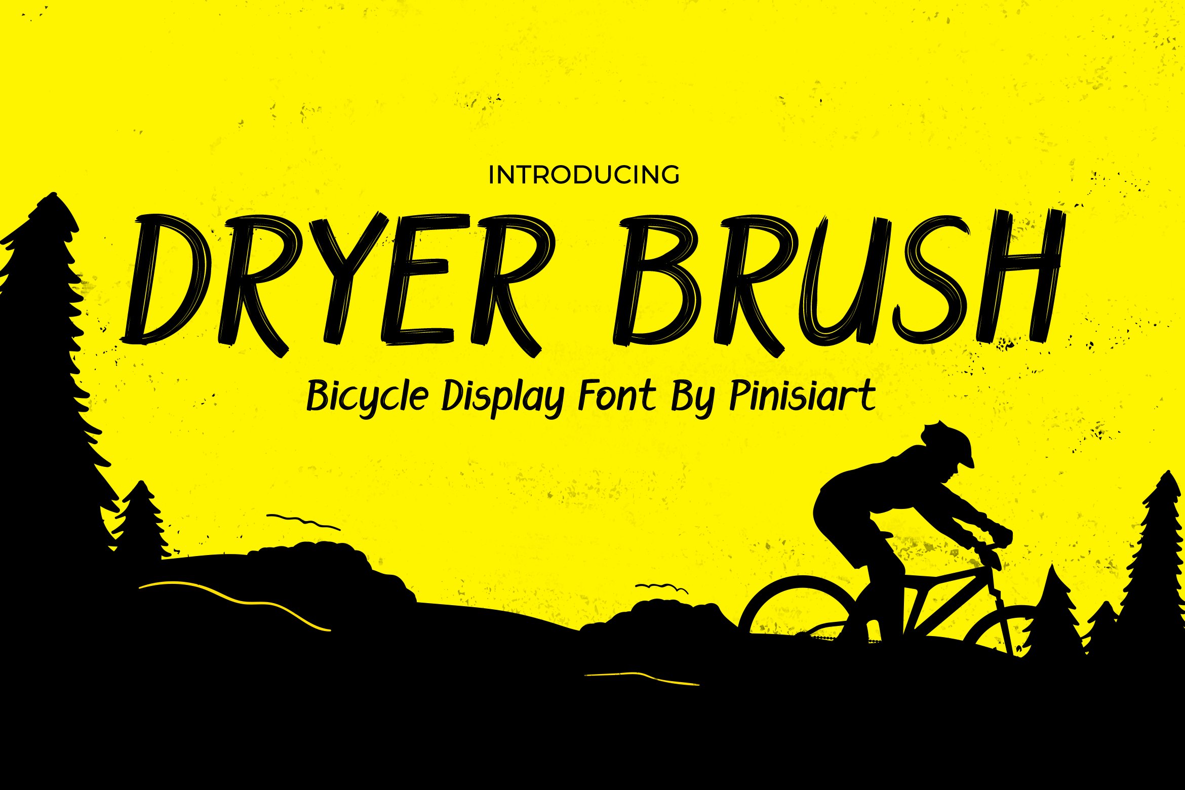 Dryer Brush – Bicycle Display Font cover image.