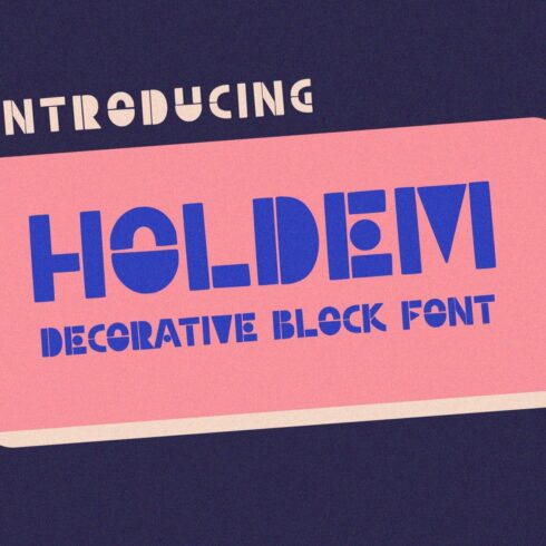 Holdem - Display Block Font cover image.