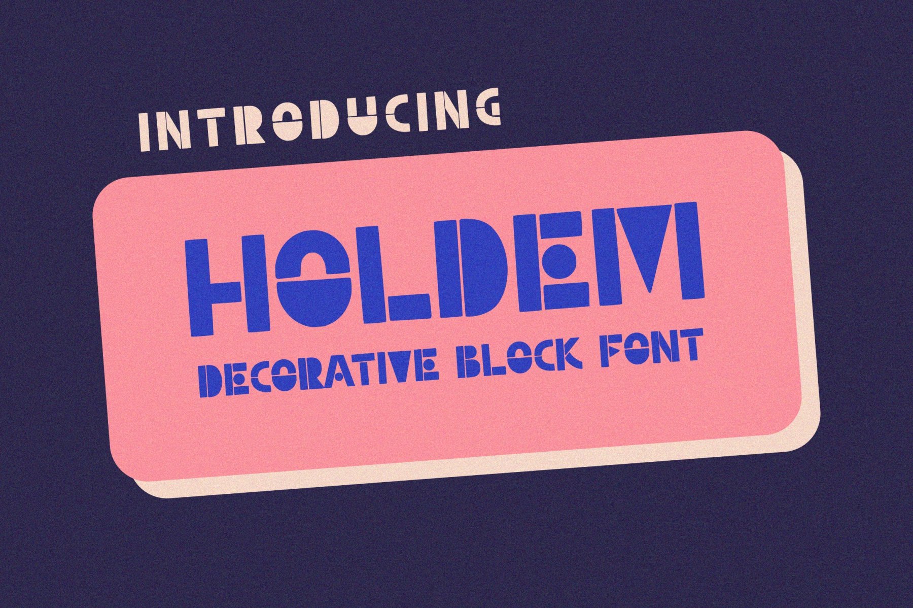 Holdem - Display Block Font cover image.