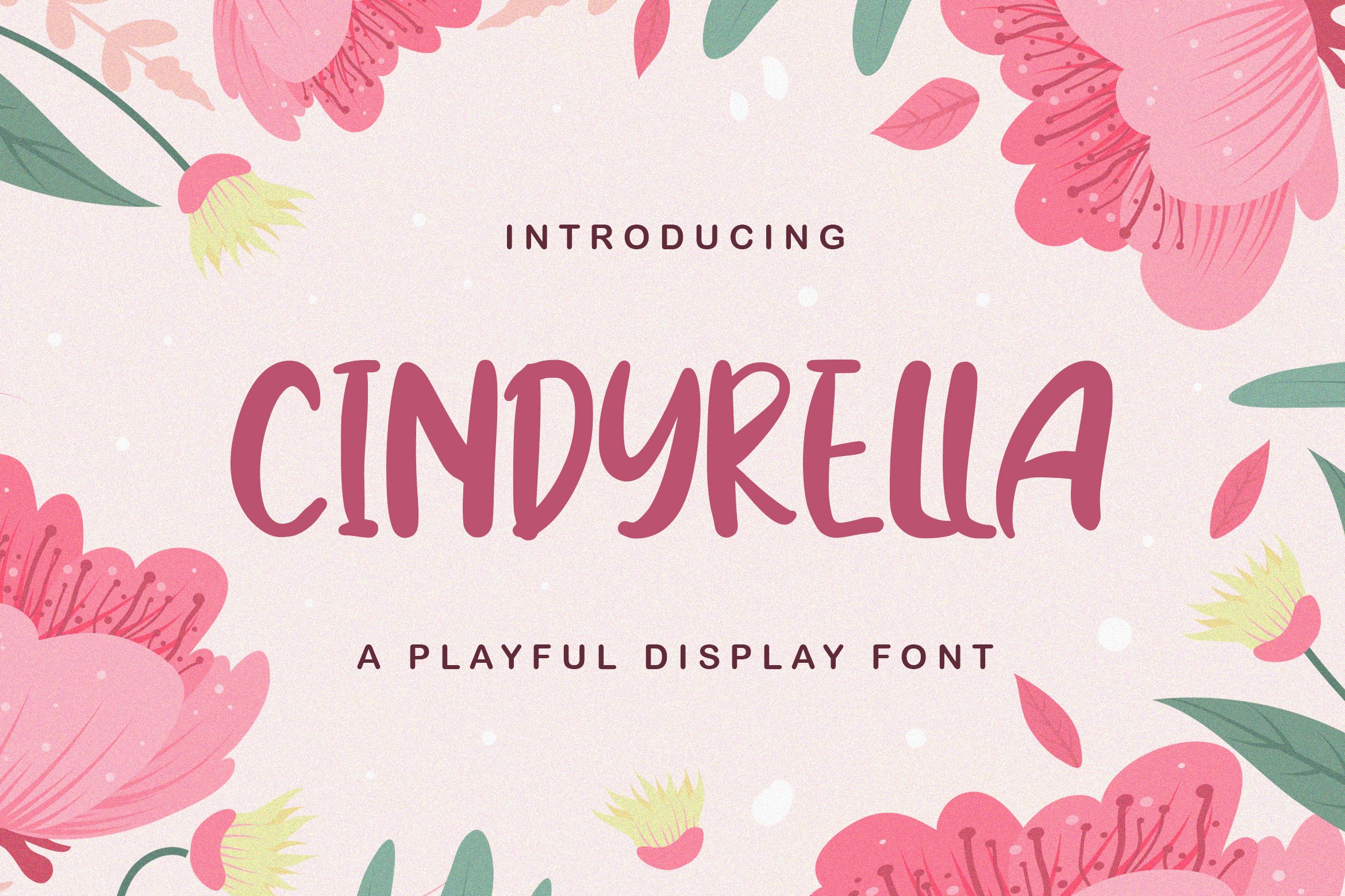 Cindyrella - Playful Display Font cover image.