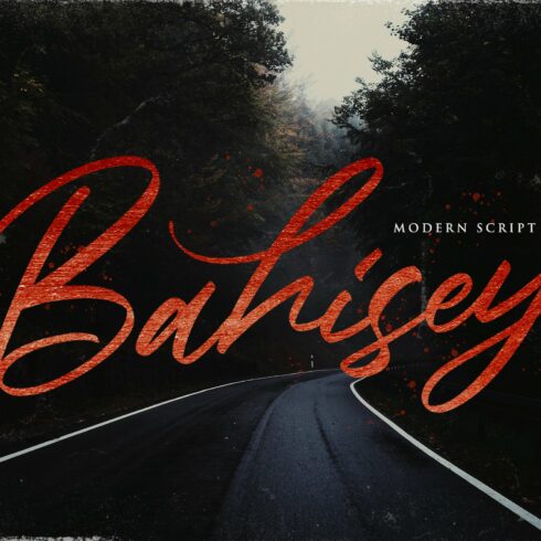Bahisey - Modern Script Font cover image.