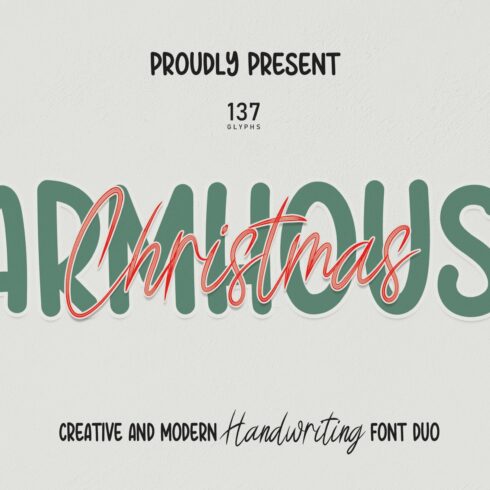 Farmhouse-Christmas | Font Duo cover image.