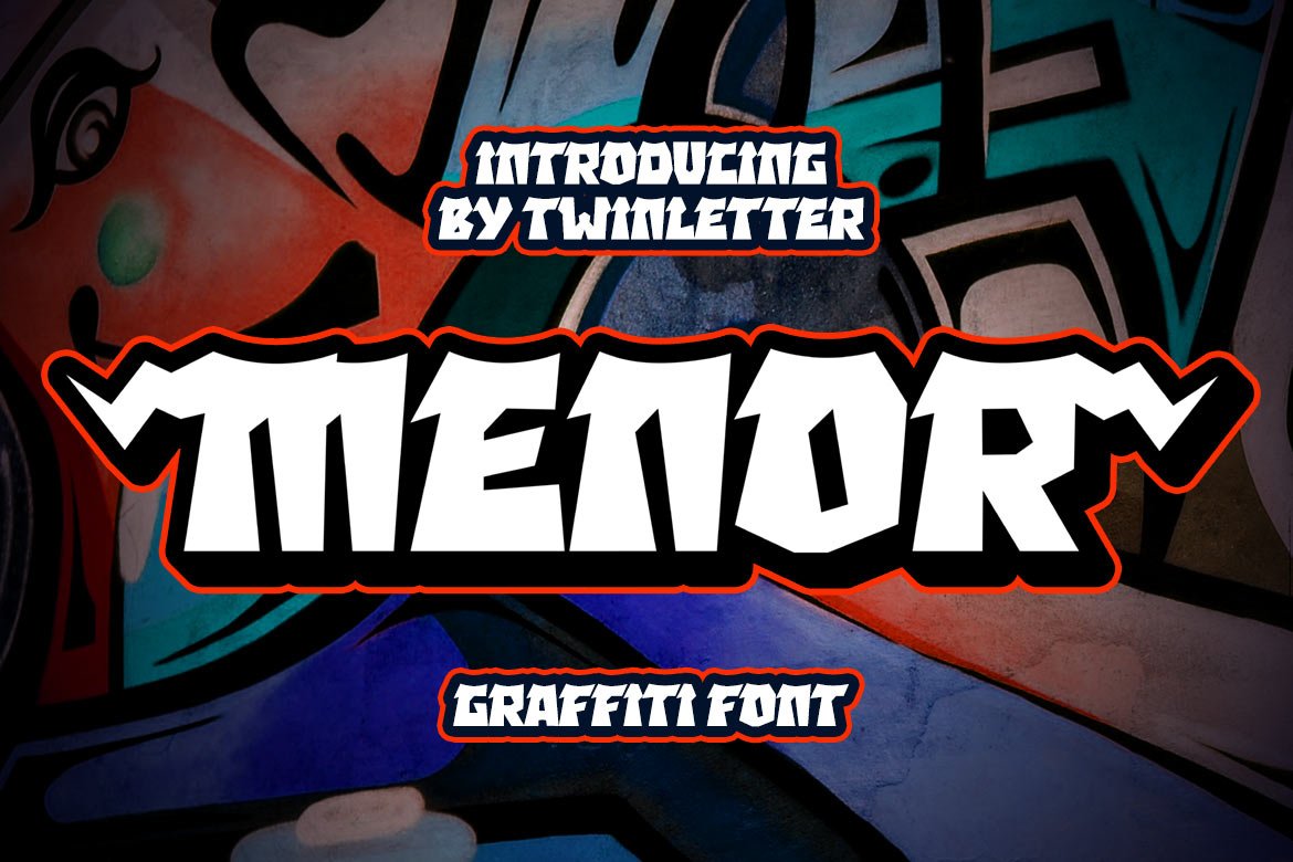 MENOR - Display Graffiti Style Font cover image.