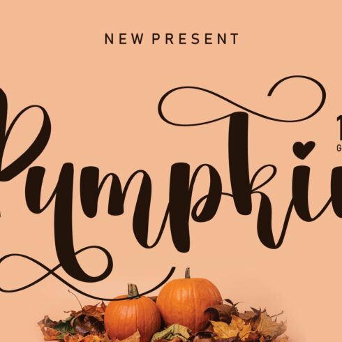 Pumpkin | Script font cover image.