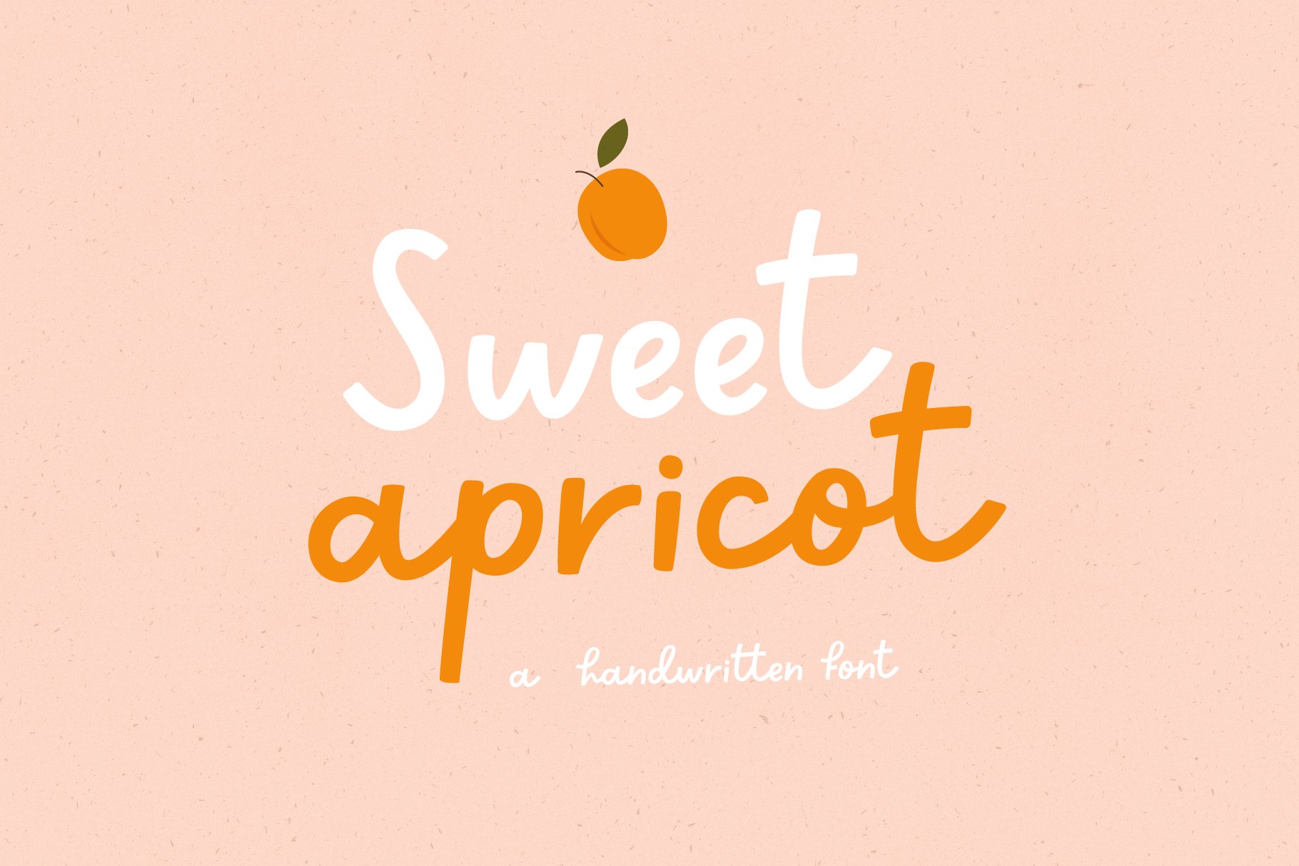 Sweet apricot | Handwritten Font cover image.