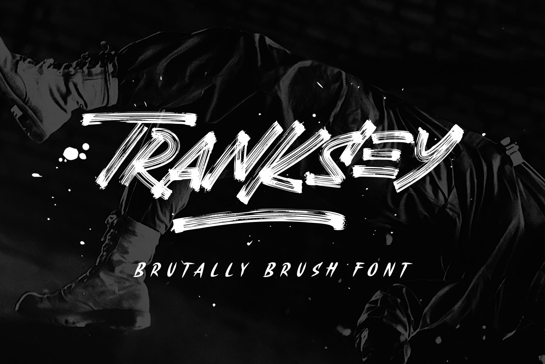 Tranksey - Brush Font cover image.