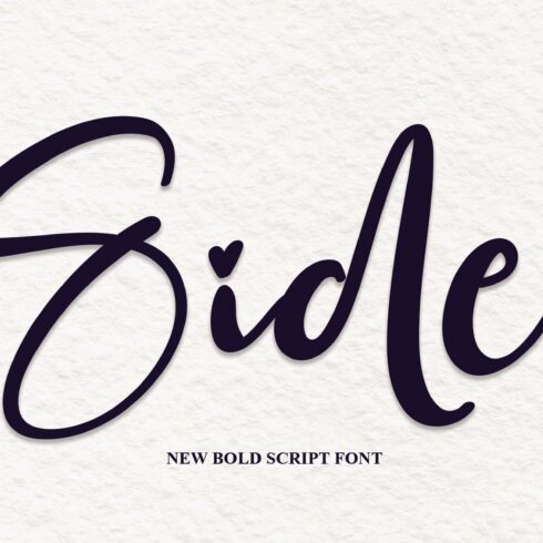 Side | Script Font cover image.